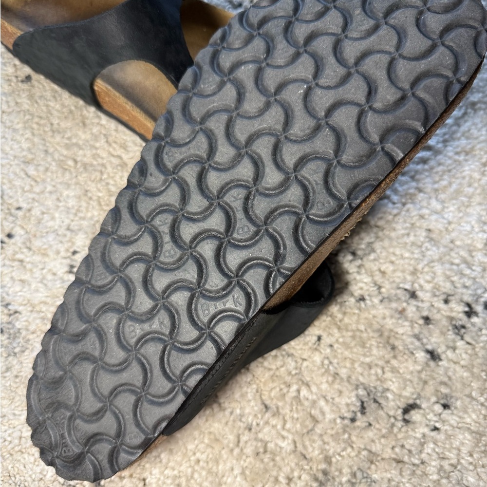 Birkenstock Black Thong Sandals with Buckle - Picture 3 of 4